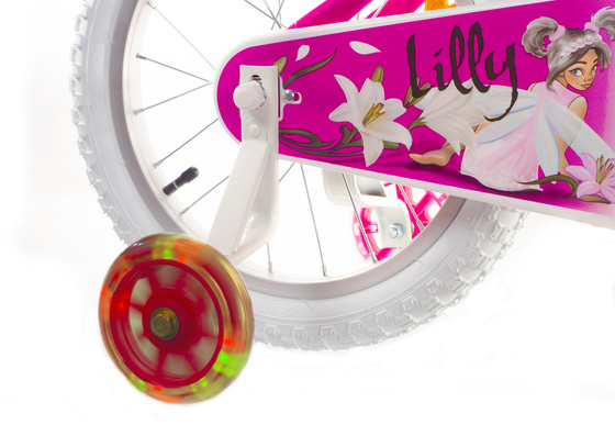 Rower dziecięcy Rock Kids LILLY 20" pink/white