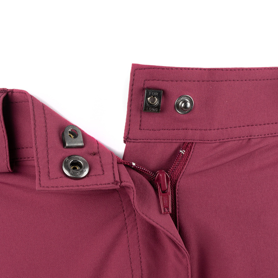 Damskie spodnie trekkingowe BERGSON SNASA 4W NS 22 Roddy Red
