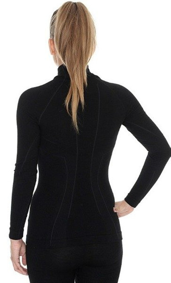 Damska bluza termoaktywna BRUBECK Wool LS11930 czarna
