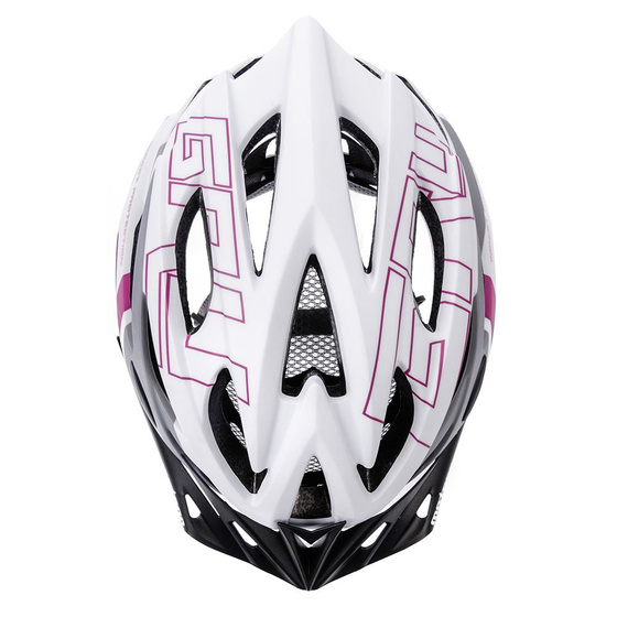 Kask rowerowy METEOR GRUVER bia/sza/różowy