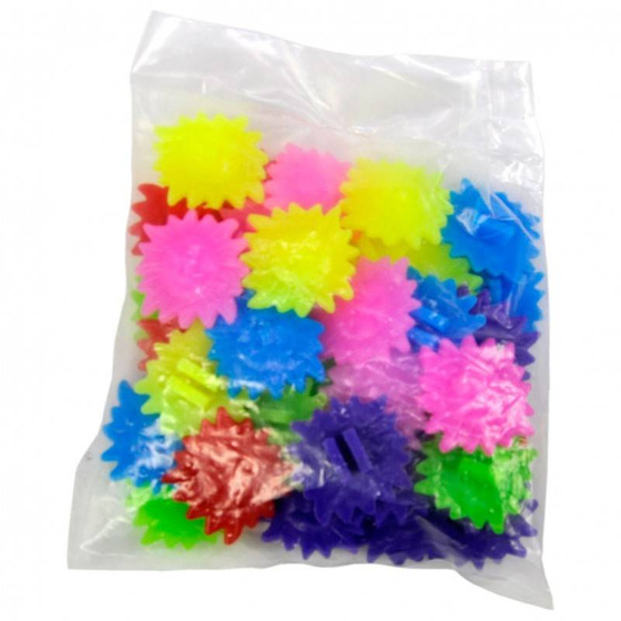 Koraliki na szprychy KNS03 PVC 36 szt słoneczka