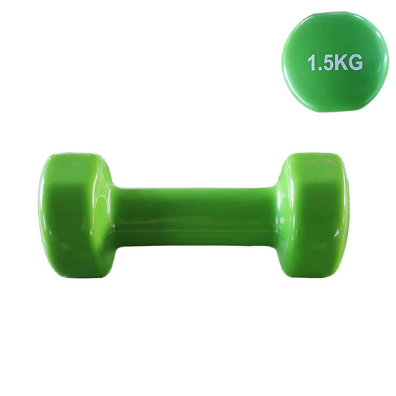 Hantel hantla winylowy 1,5kg zielony