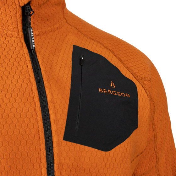 Męska bluza polarowa Warmpile BERGSON MISTBOUND Rust