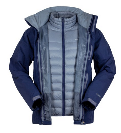 Zimowa kurtka męska 3w1 BERGSON ASPECT STX navy