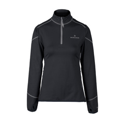 Bluza Damska  BERGSON SWIFTLAYER half zip VTX Black