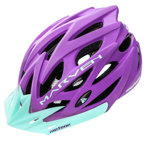Kask regulowany METEOR MARVEN fioletowy
