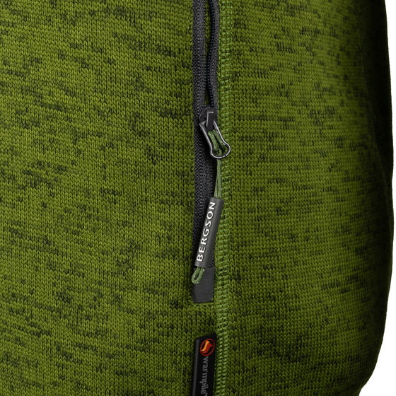 Męska bluza polarowa Warmpile BERGSON LUNO Green