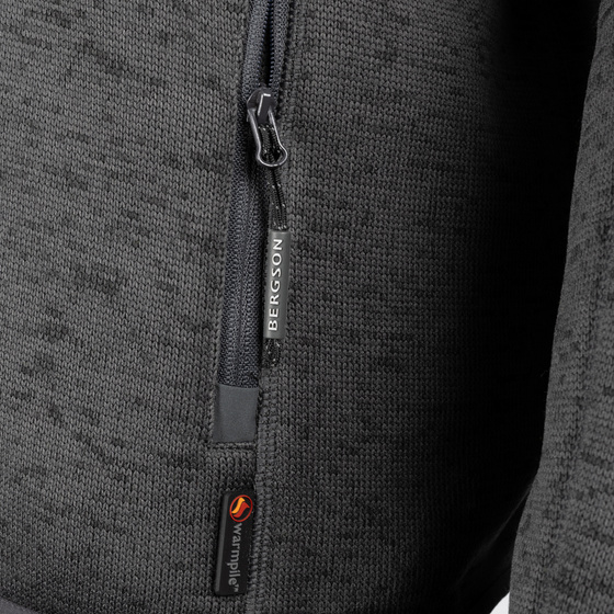 Męska bluza polarowa Warmpile BERGSON LUNO Black