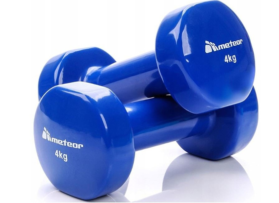 Hantle winylowe METEOR 4kg granatowe