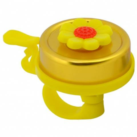 Dzwonek rowerowy DZ-AD1629 Alu 48mm Kwiatek YE