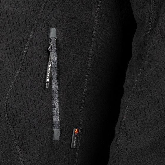 Męska bluza polarowa Warmpile BERGSON MISTBOUND Black