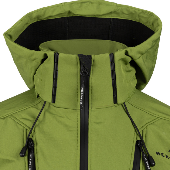 Kurtka Softshell męska BERGSON VARA SS Green