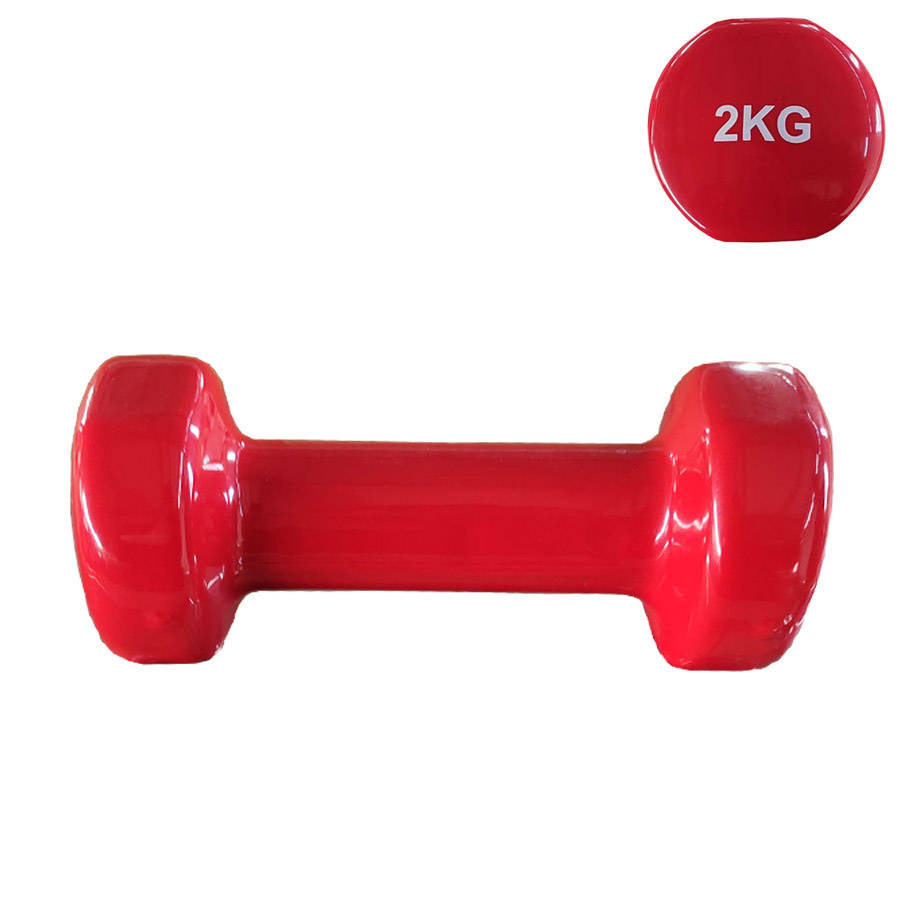 Hantel hantla winylowy 2kg czerwony SPORTY \ Kulturystyka/fitness