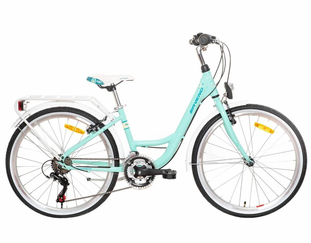 Rower dziecięcy Saveno 24 BOUQUET 18 SPD miętowy ROWERY \ Rowery