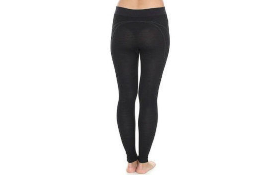 Damskie spodnie termoaktywne BRUBECK Active Wool LE11700 czarne