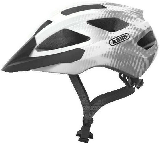 Kask rowerowy ABUS MACATOR VELVET white silver